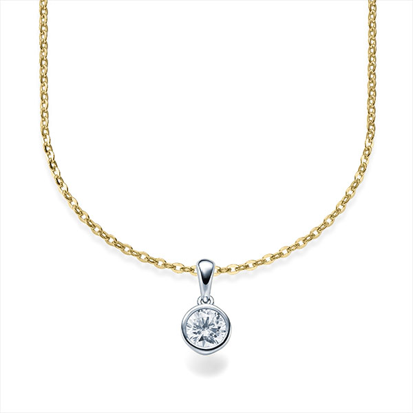 Kette-Collier Gold mit Diamanten RU-1579-6-GW