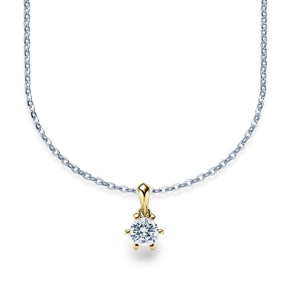Kette-Collier Gold mit Diamanten RU-1576-10-WG