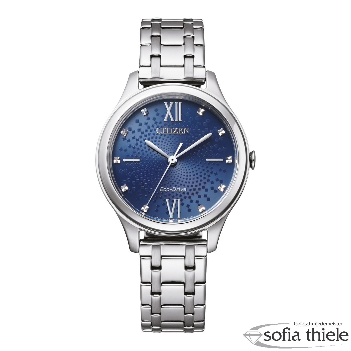 Damenuhr Metallband Quarz EM0500-73L