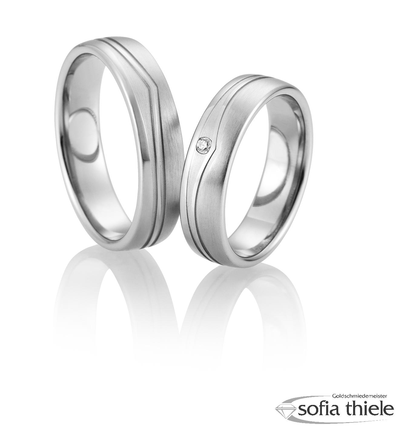 Trauring Palladium Paar B-48-02665-66