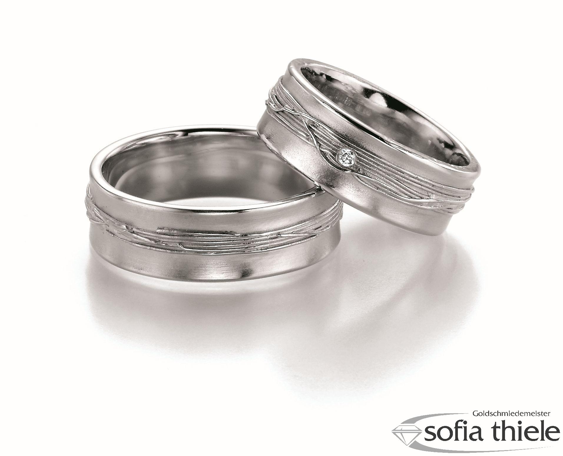 Trauring Palladium Paar Bond