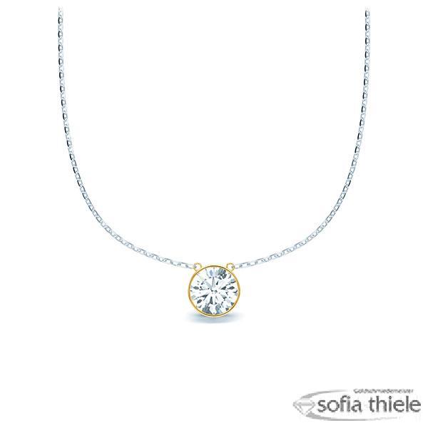 Kette-Collier Gold mit Diamanten RU-1583-7-WG