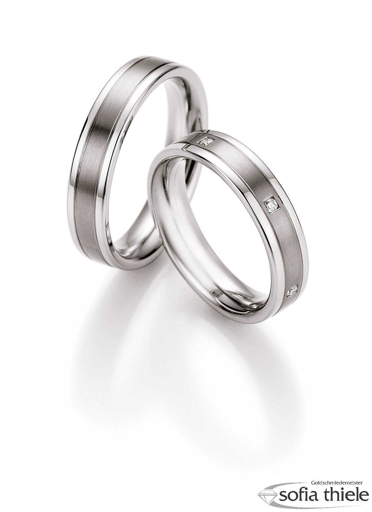 Trauringe Edelstahl Paar 68-06070-050 Trauringe Edelstahl Paar 68-06070-050