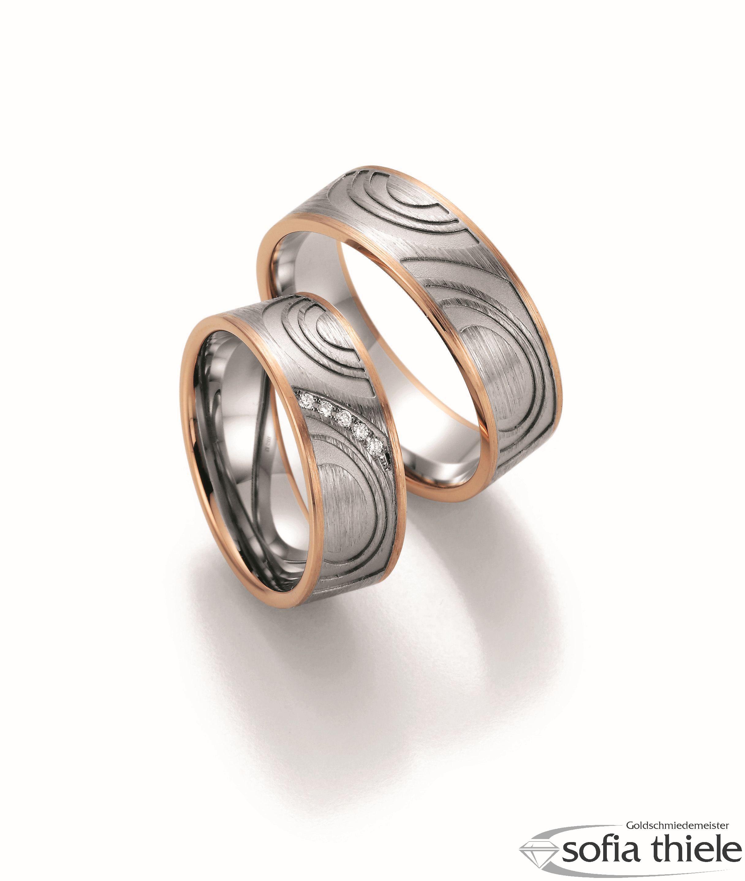 Trauring Palladium Paar 88424-070