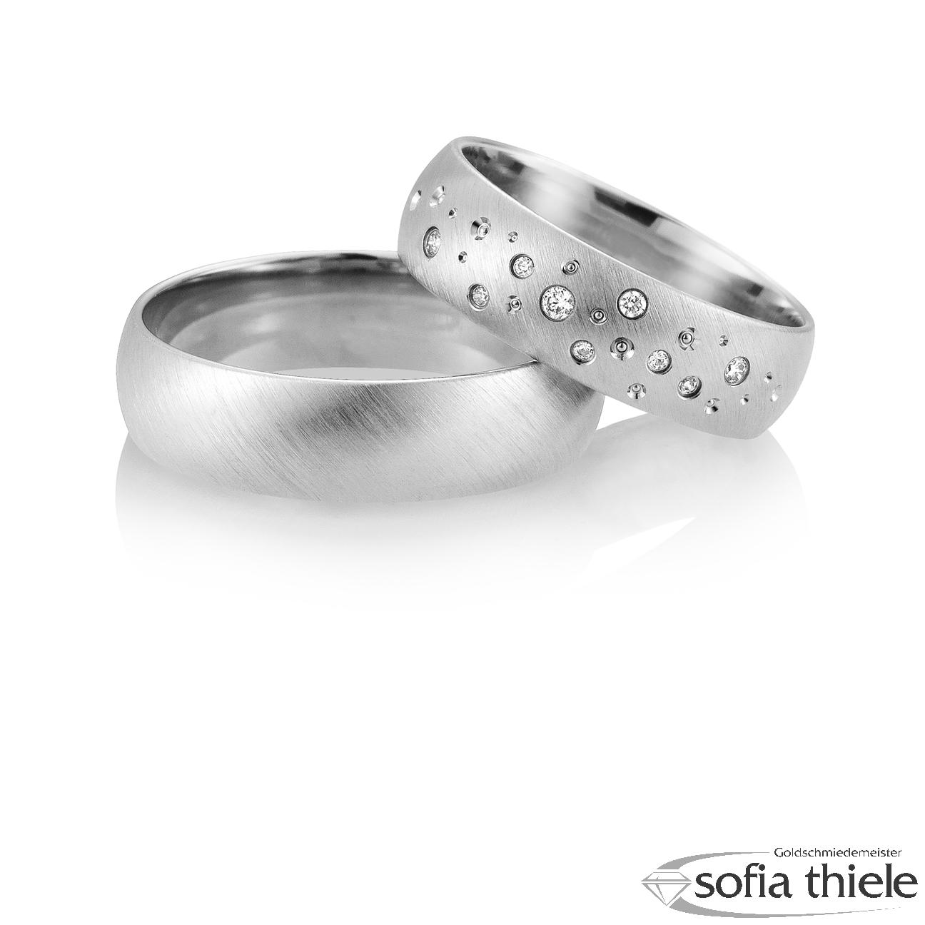 Trauring Palladium Paar B-48-02657-58