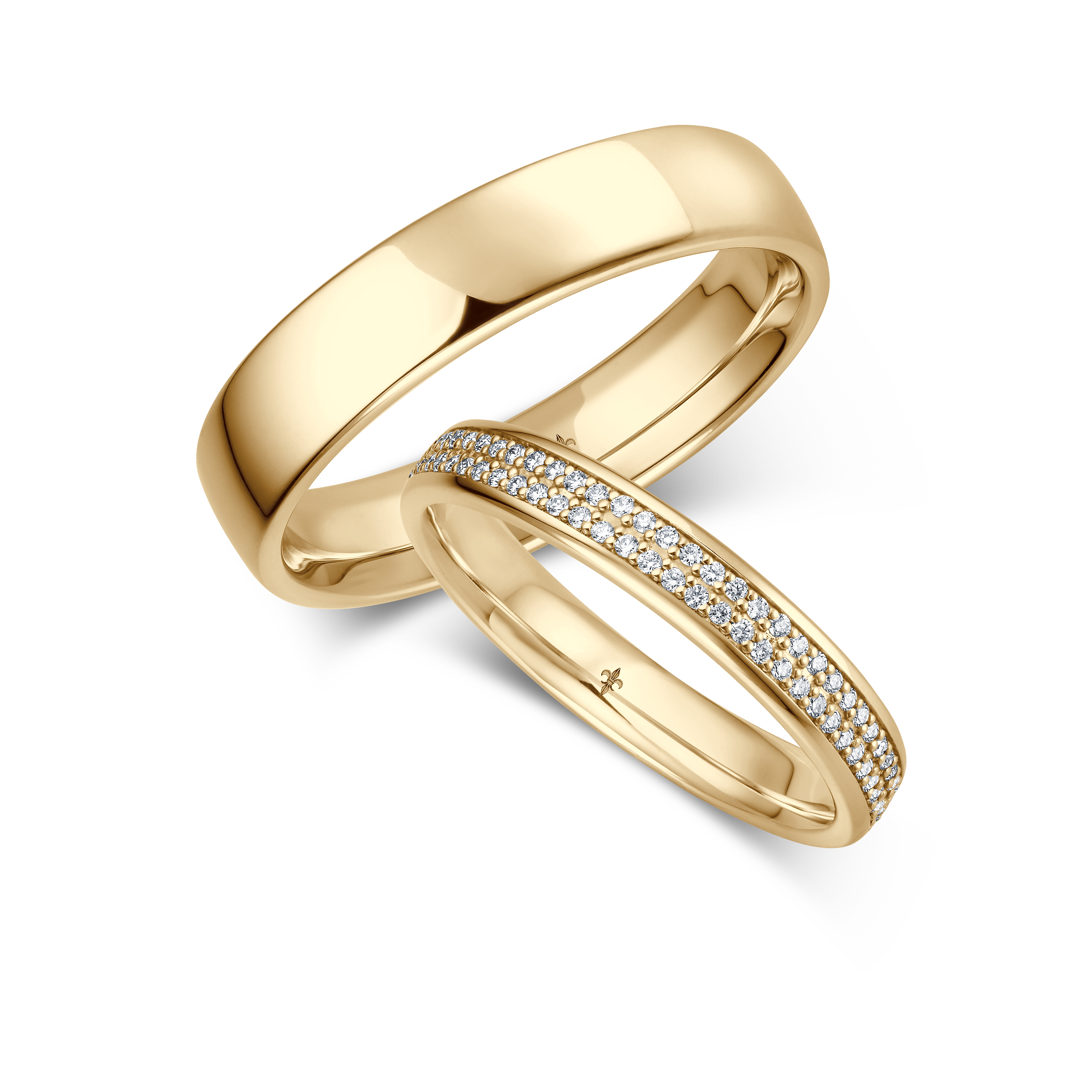 Trauringe Gold Paar TR-00087G-375