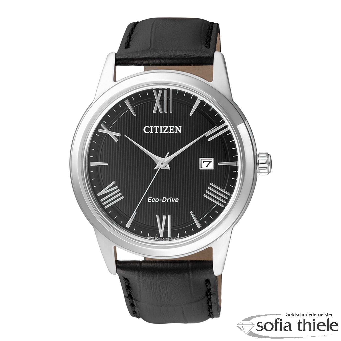 Herrenuhr Lederband Quarz AW1231-07E