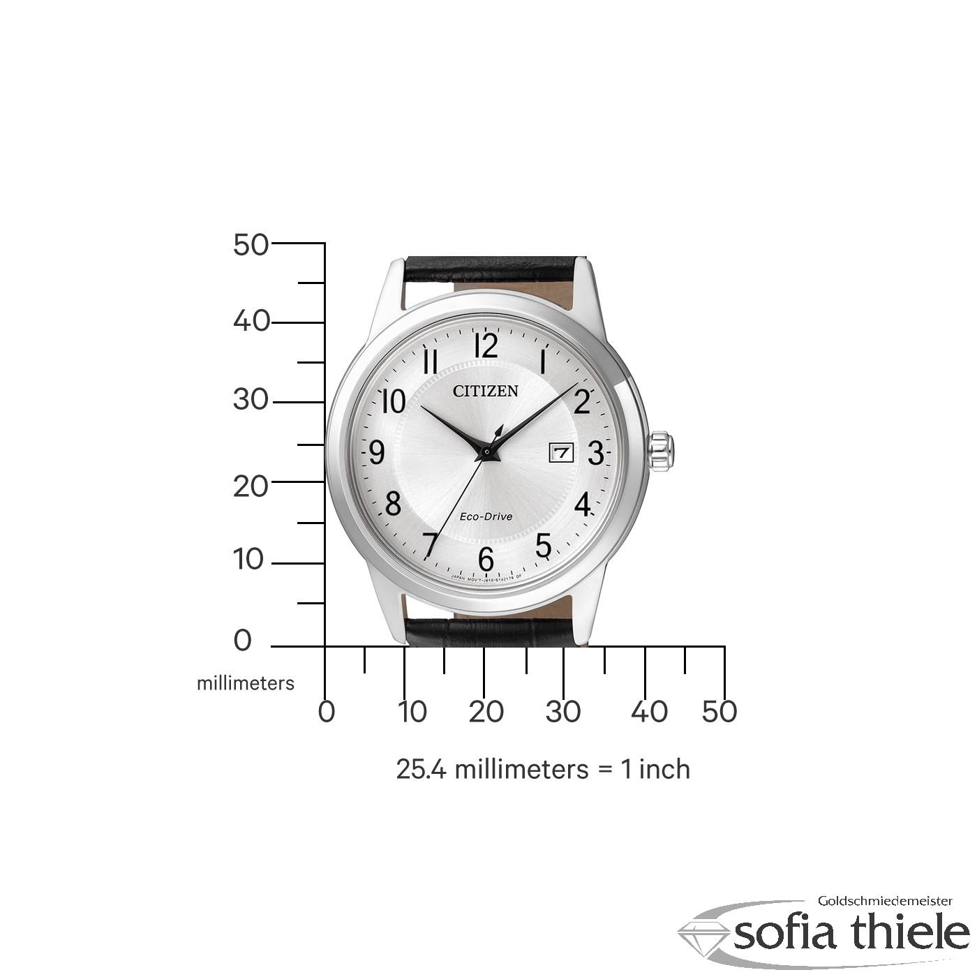 Herrenuhr Lederband Quarz AW1231-07A