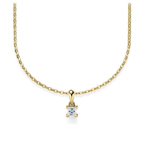 Kette-Collier Gold mit Diamanten RU-1577-2-G