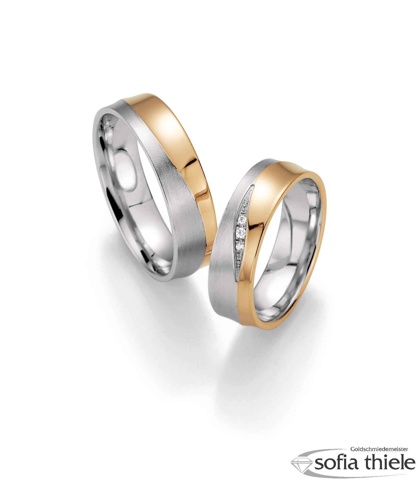 Trauringe Gold Paar F-07336-060