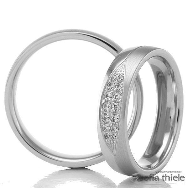 Trauring Palladium Paar B-48-02691-92