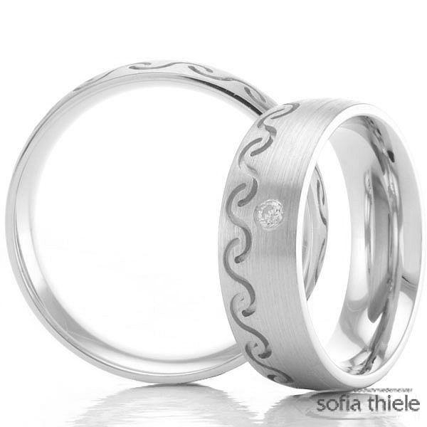 Trauringe Silber Paar S-51