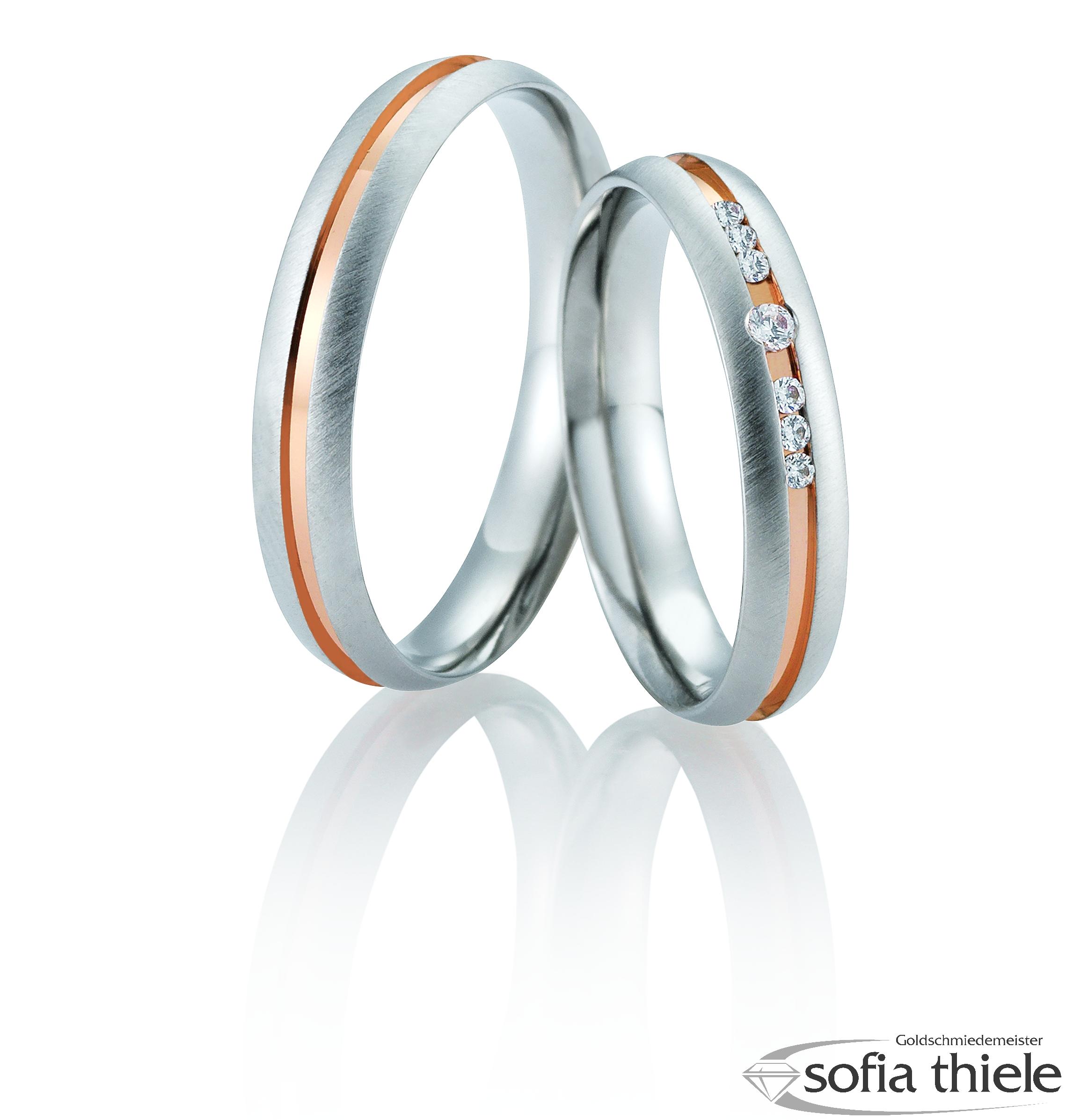 Trauring Palladium Paar B-48-02659-60 Trauring Palladium Paar B-48-02659-60