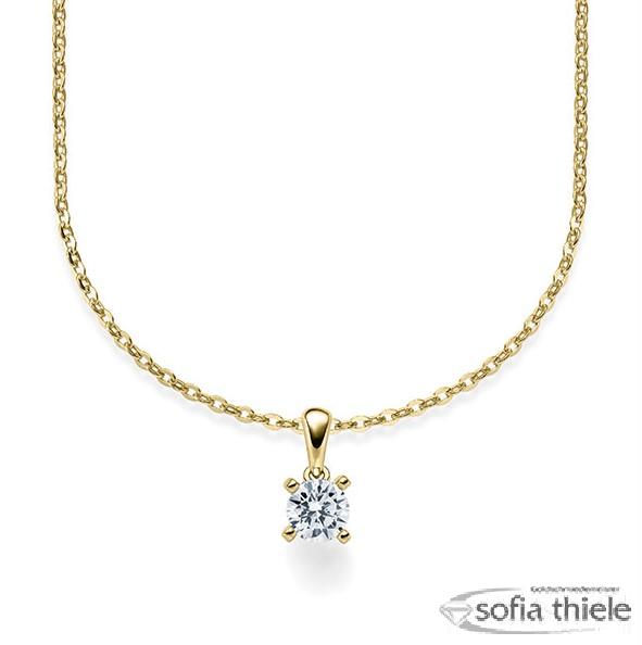 Kette-Collier Gold mit Diamanten RU-1578-5-G