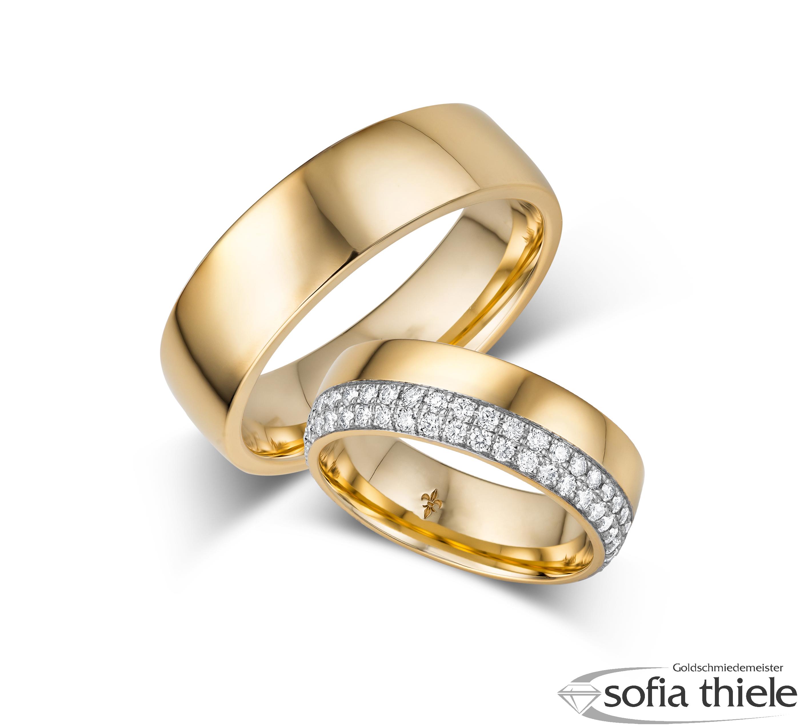 Trauringe Gold Paar TR-00006G