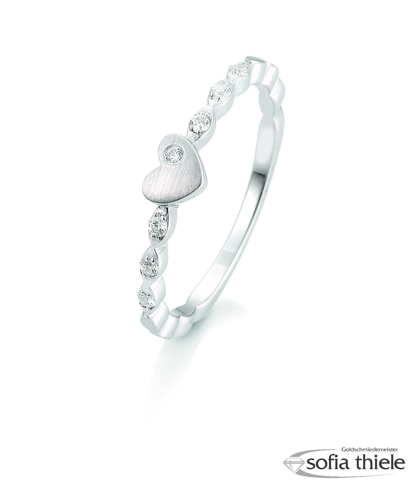 Damenring Gold  mit Diamant B-41-057090-585W