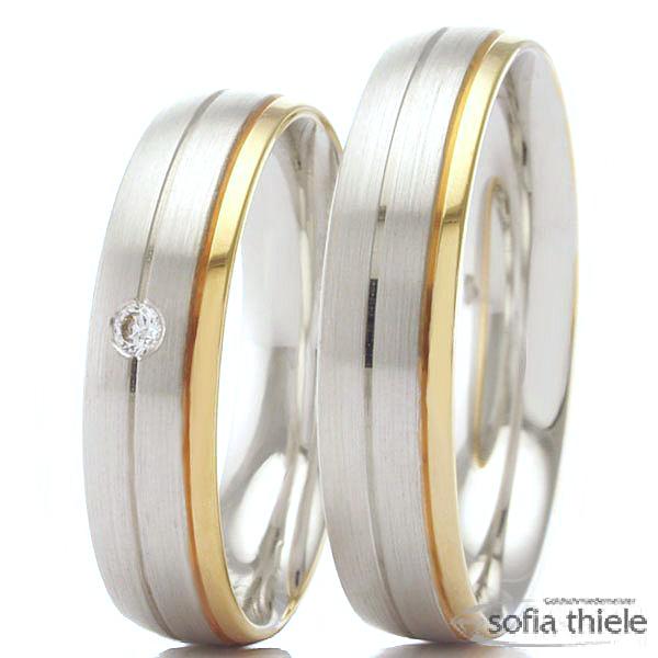 Trauringe Gold Paar B-48-06203-04