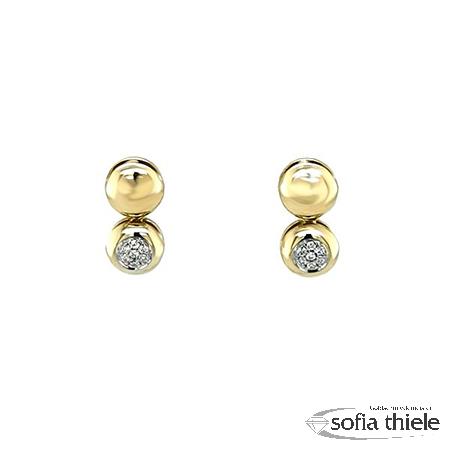 Ohrstecker Gold m. Diamant 1103088-0