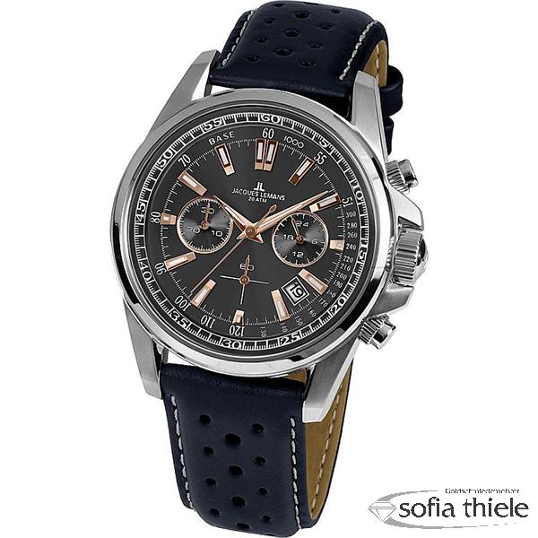 Herrenuhr Lederband Quarz 1-1117.1WQ