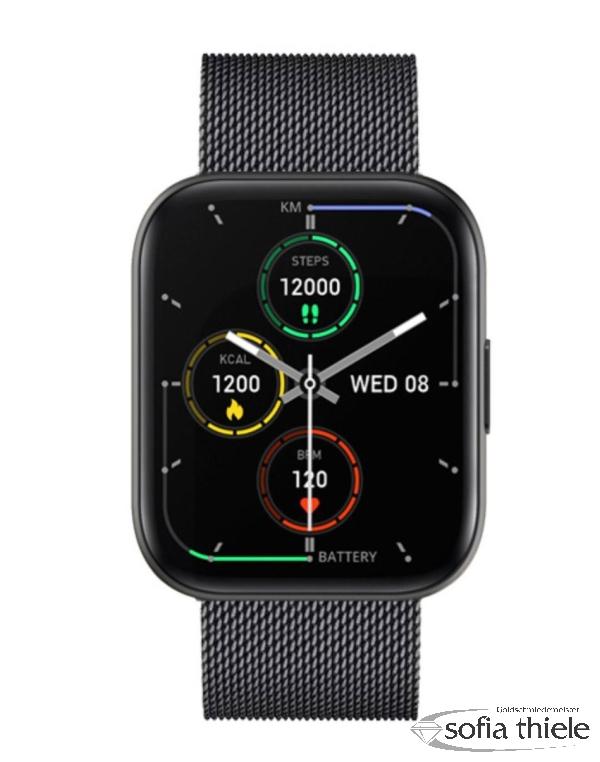 Herrenuhr Metallband Smartwatch SW033E