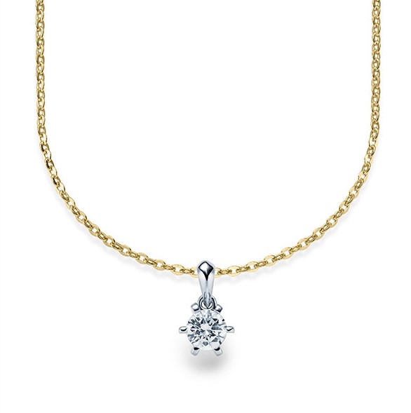 Kette-Collier Gold mit Diamanten RU-1576-10-GW