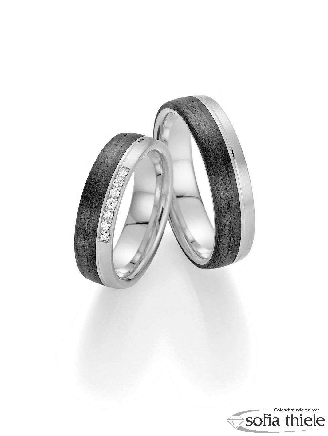 Trauringe Platin Paar F-01330-055