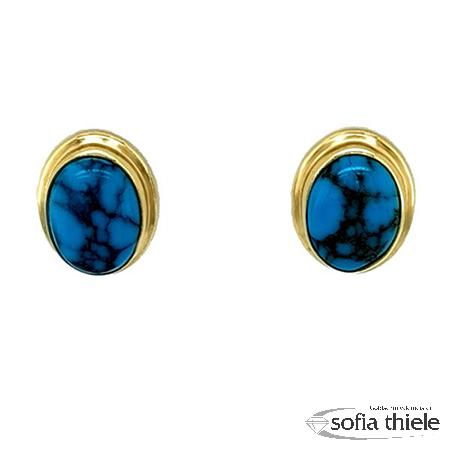 Ohrstecker Gold m. Farbstein 019-20-65.0762.81