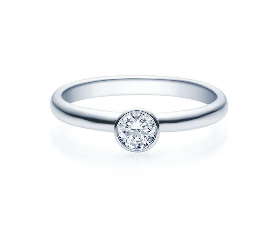 Damenring Silber mit Diamant 18019-0,3-L