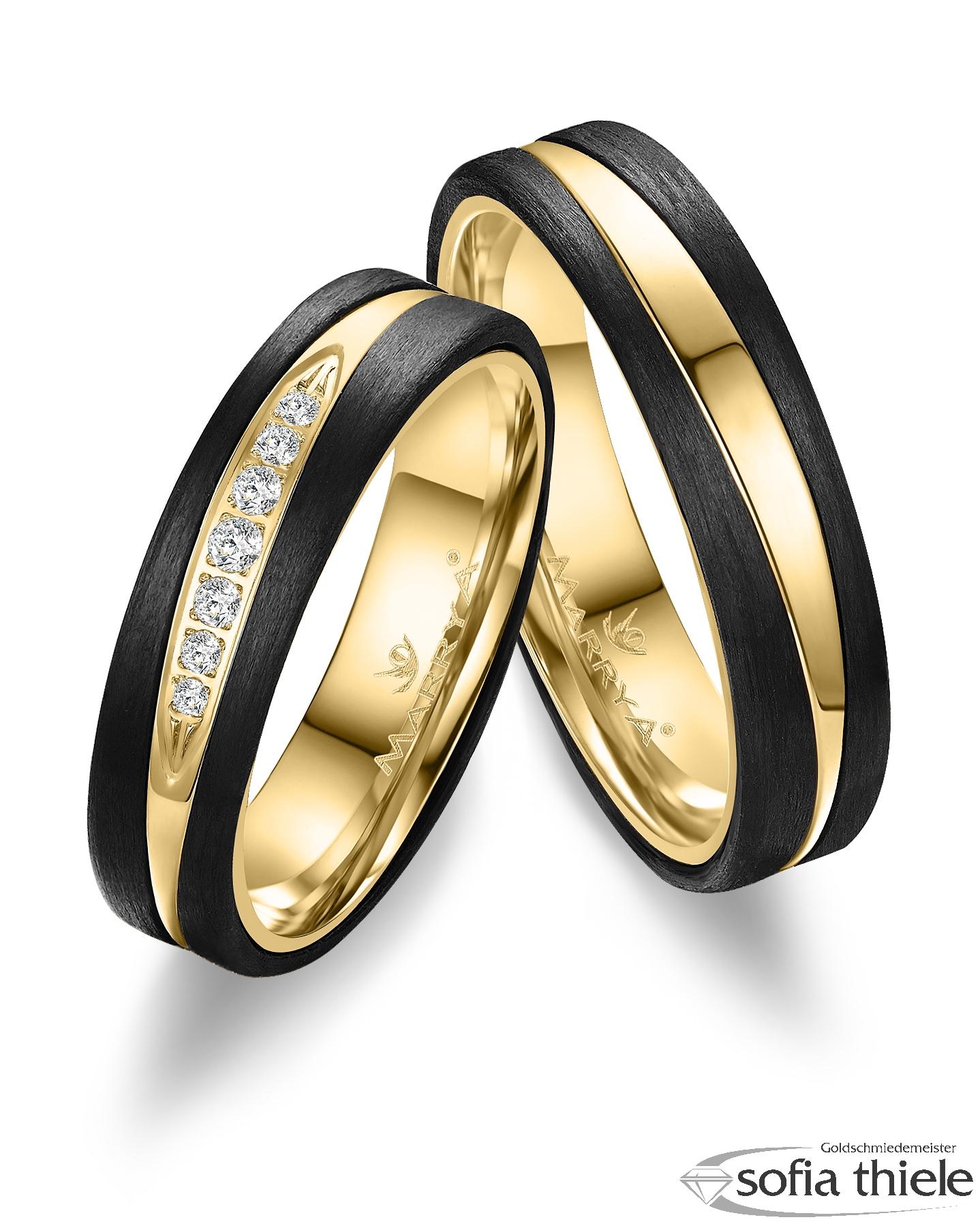 Trauringe Gold Paar CA-16-A-333-B