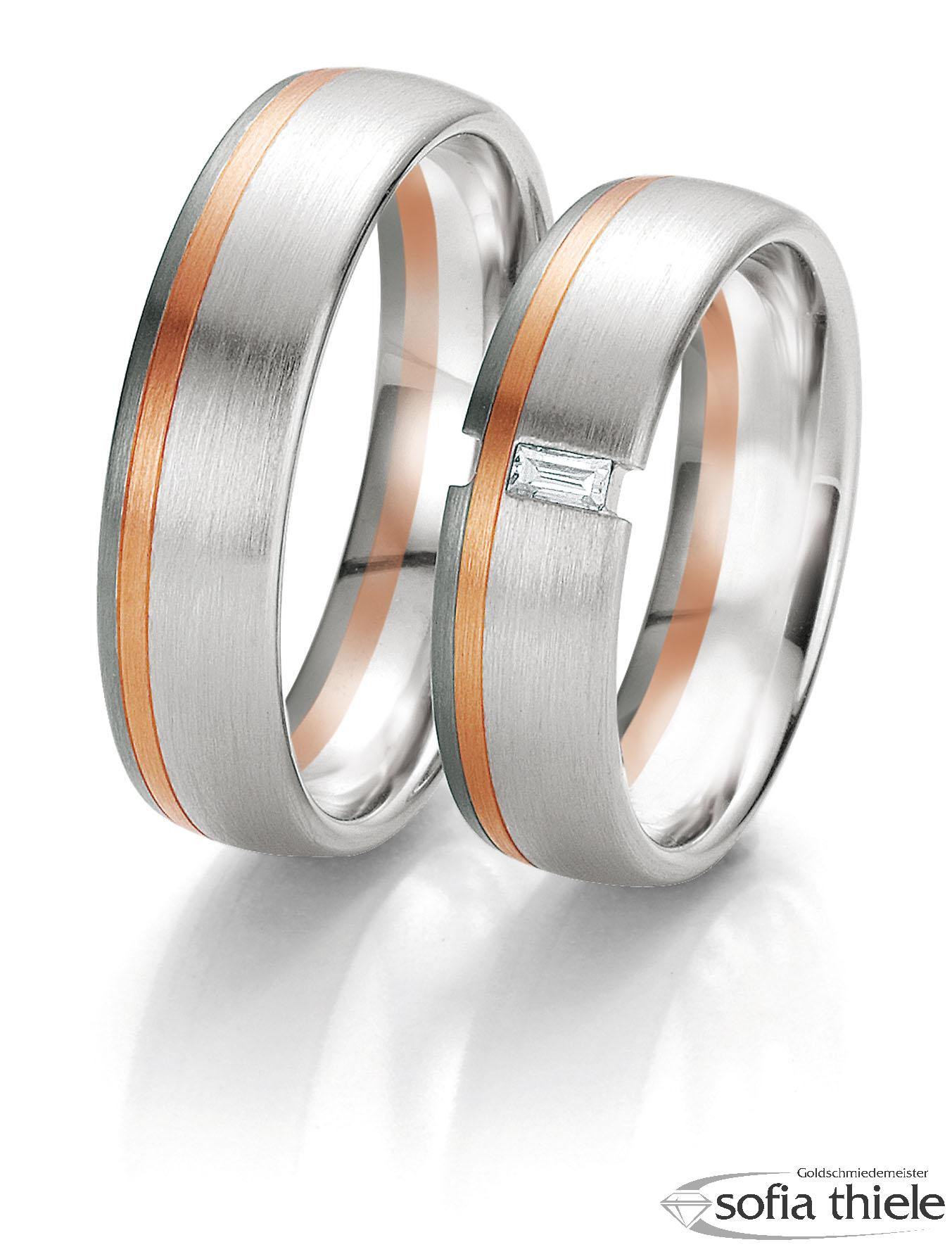 Trauringe Gold Paar B-48-06113-14