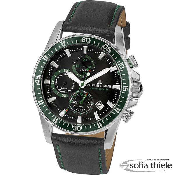 Herrenuhr Lederband Quarz 1-2088C