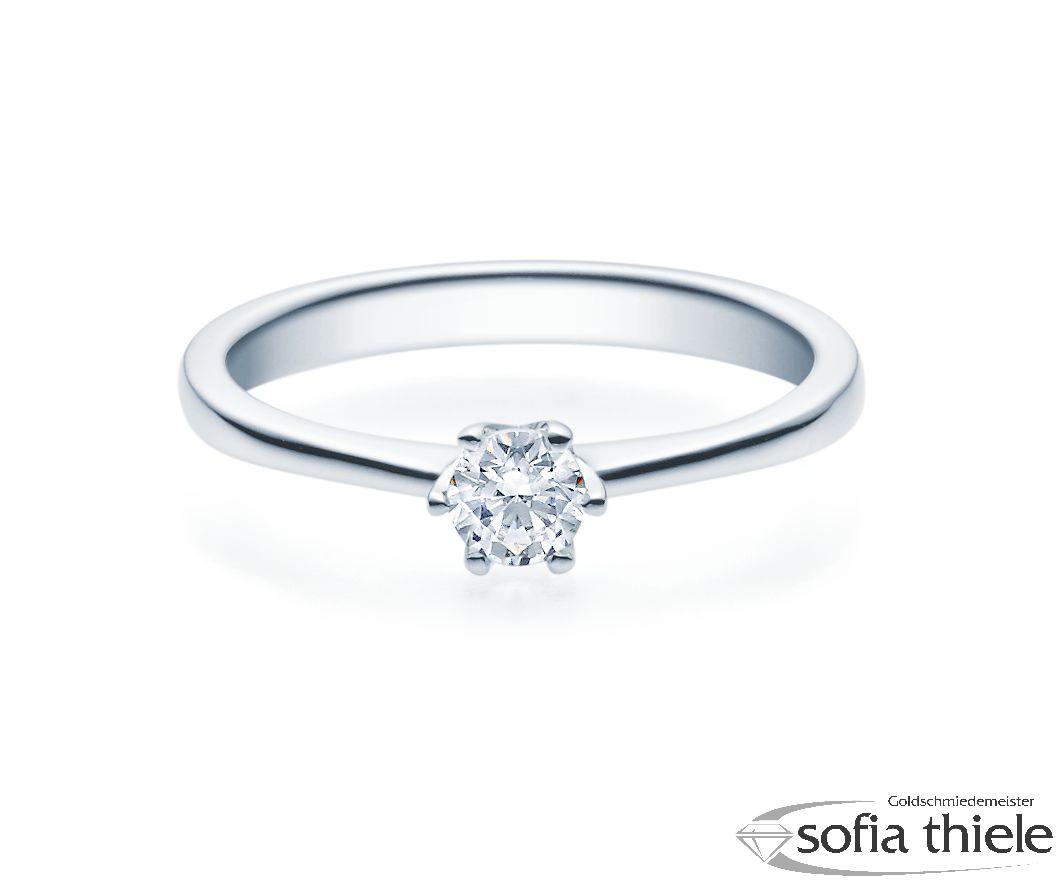 Damenring Silber mit Diamant 18016-0,3-L