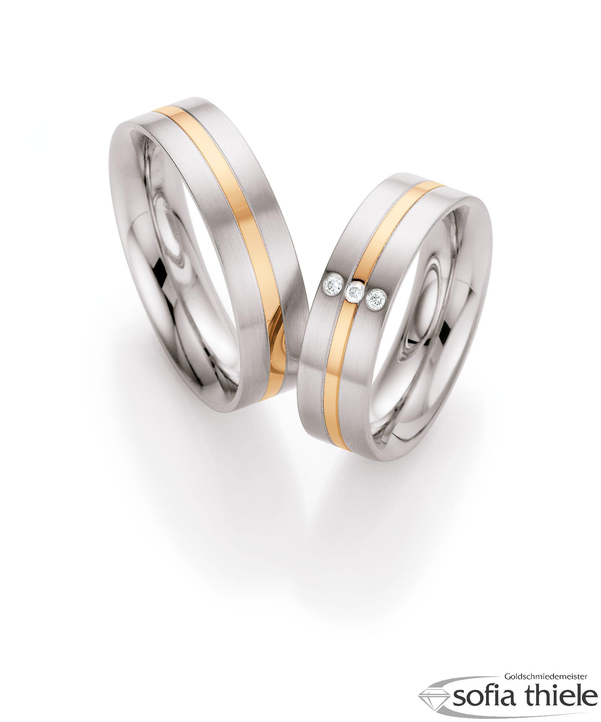 Trauringe Edelstahl Paar 88-01380-060 Trauringe Edelstahl Paar 88-01380-060