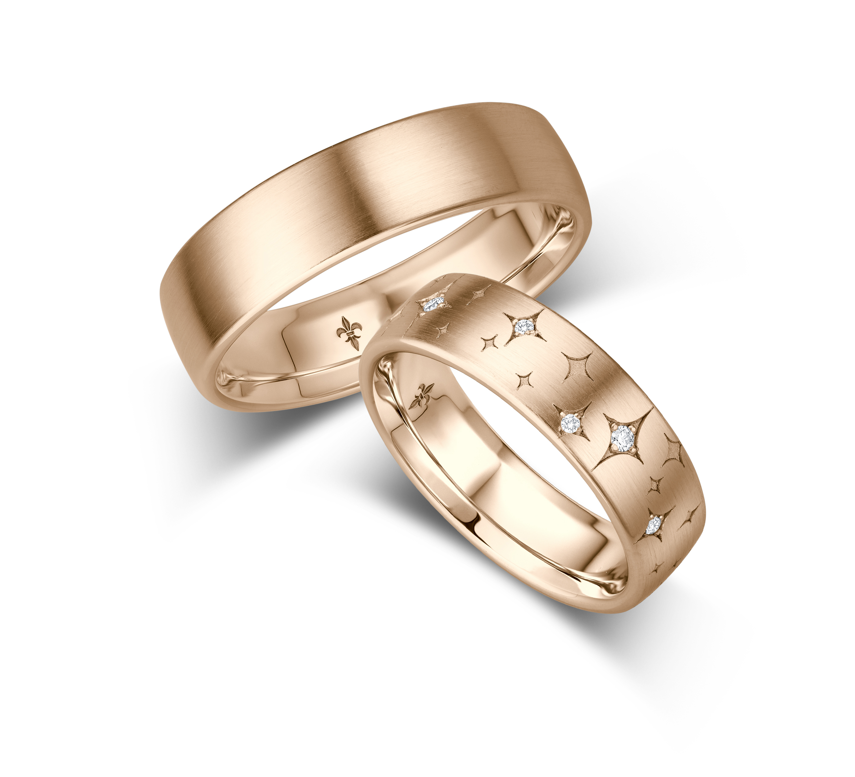 Trauringe Gold Paar TR-00042R-375