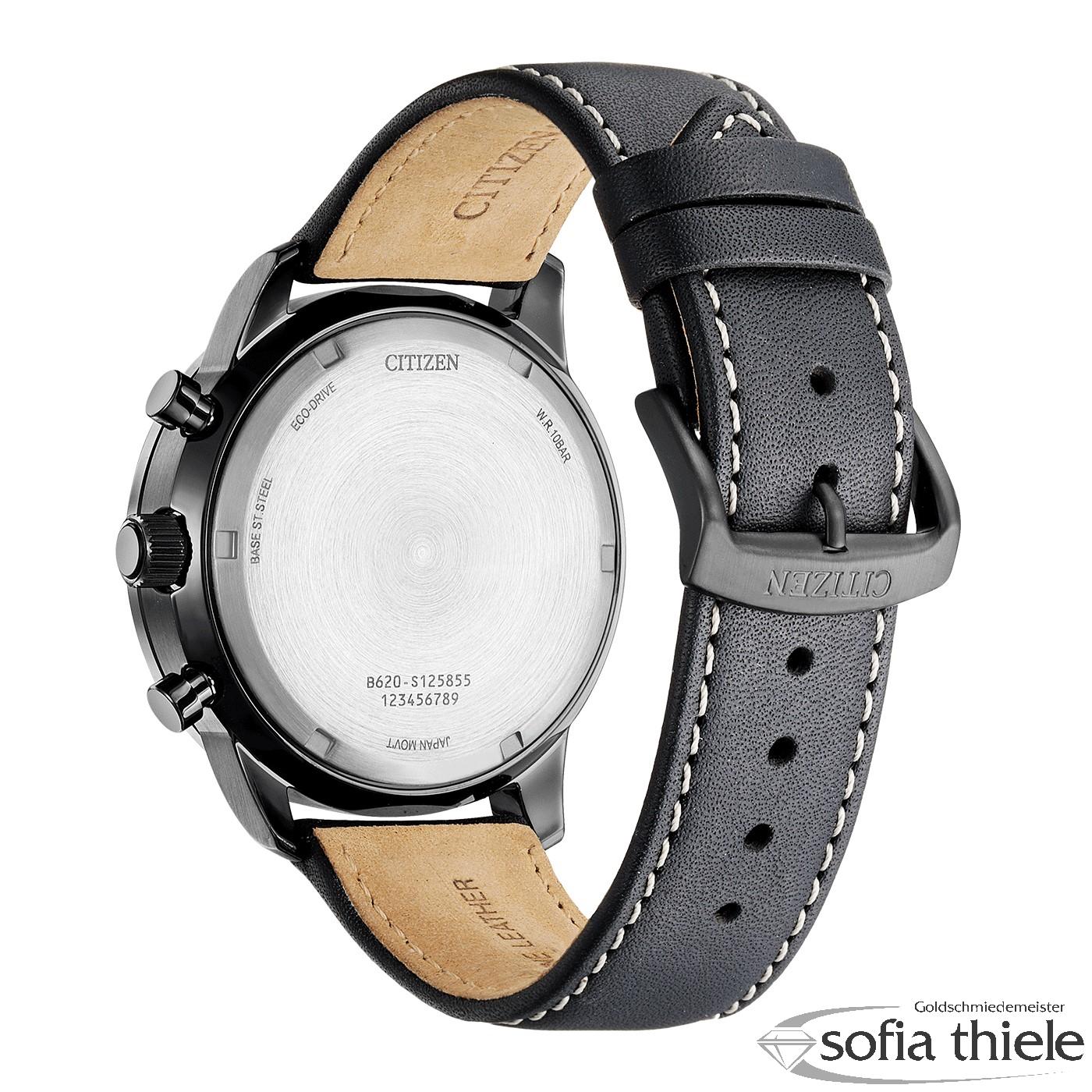 Herrenuhr Lederband Quarz CA4505-21X