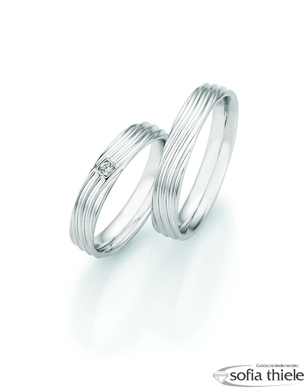 Trauringe Silber Paar 55-33030-040