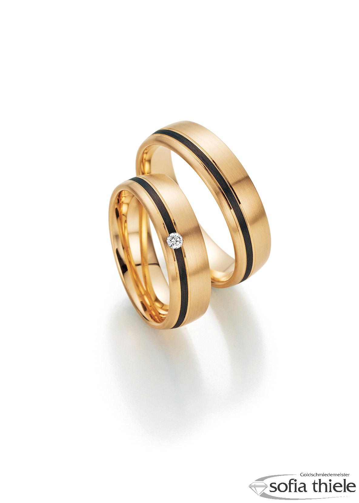 Trauringe Gold Paar F-01190-060