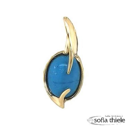 Kettenanhänger Gold m. Farbst. 002-30-14608788TS