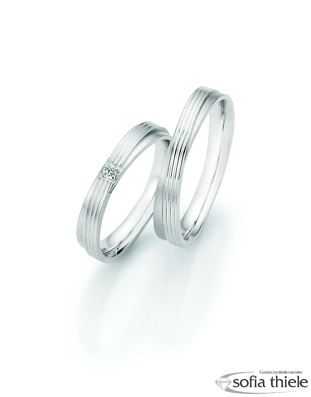 Trauringe Silber Paar 55-33110-039