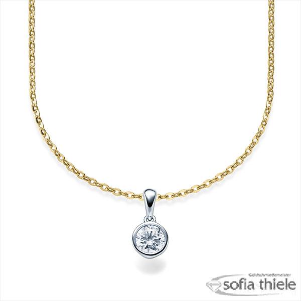 Kette-Collier Gold mit Diamanten RU-1579-6-GW