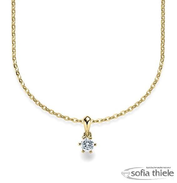 Kette-Collier Gold mit Diamanten RU-1576-5-G