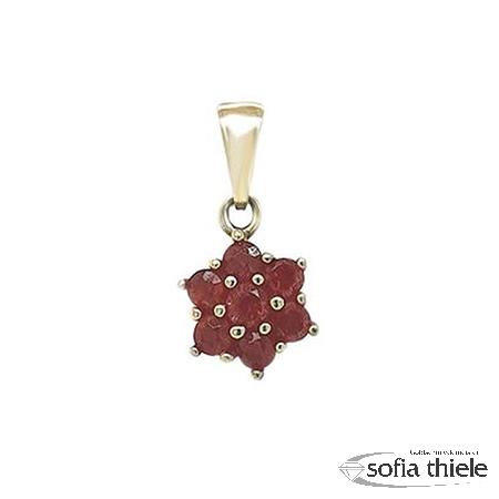 Kettenanhänger Gold m. Farbst. 001-20-115341.300