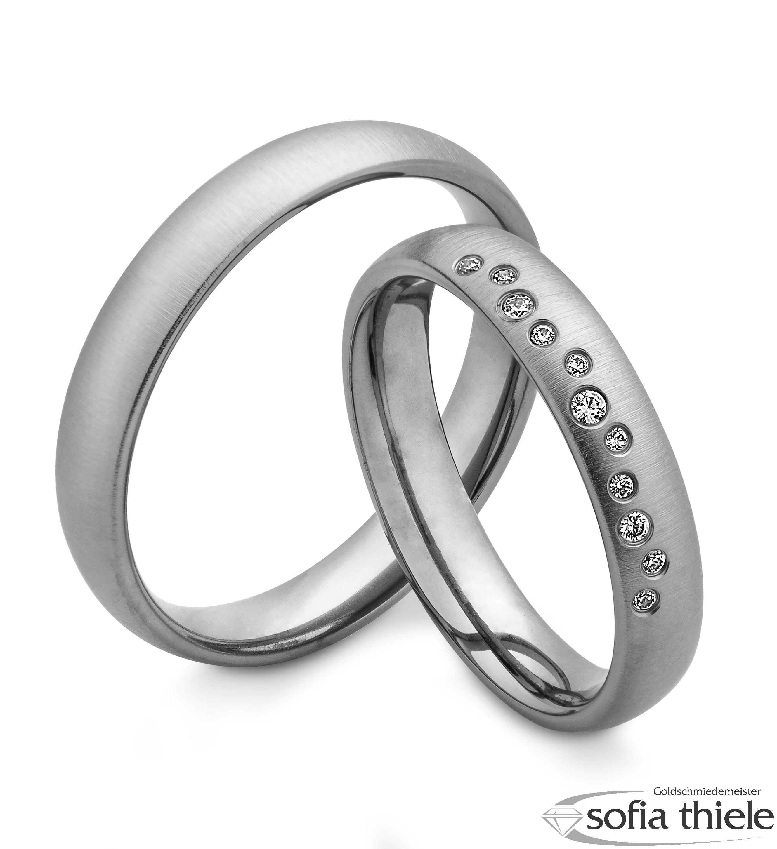 Trauringe Tantal Paar B-48-09501-040