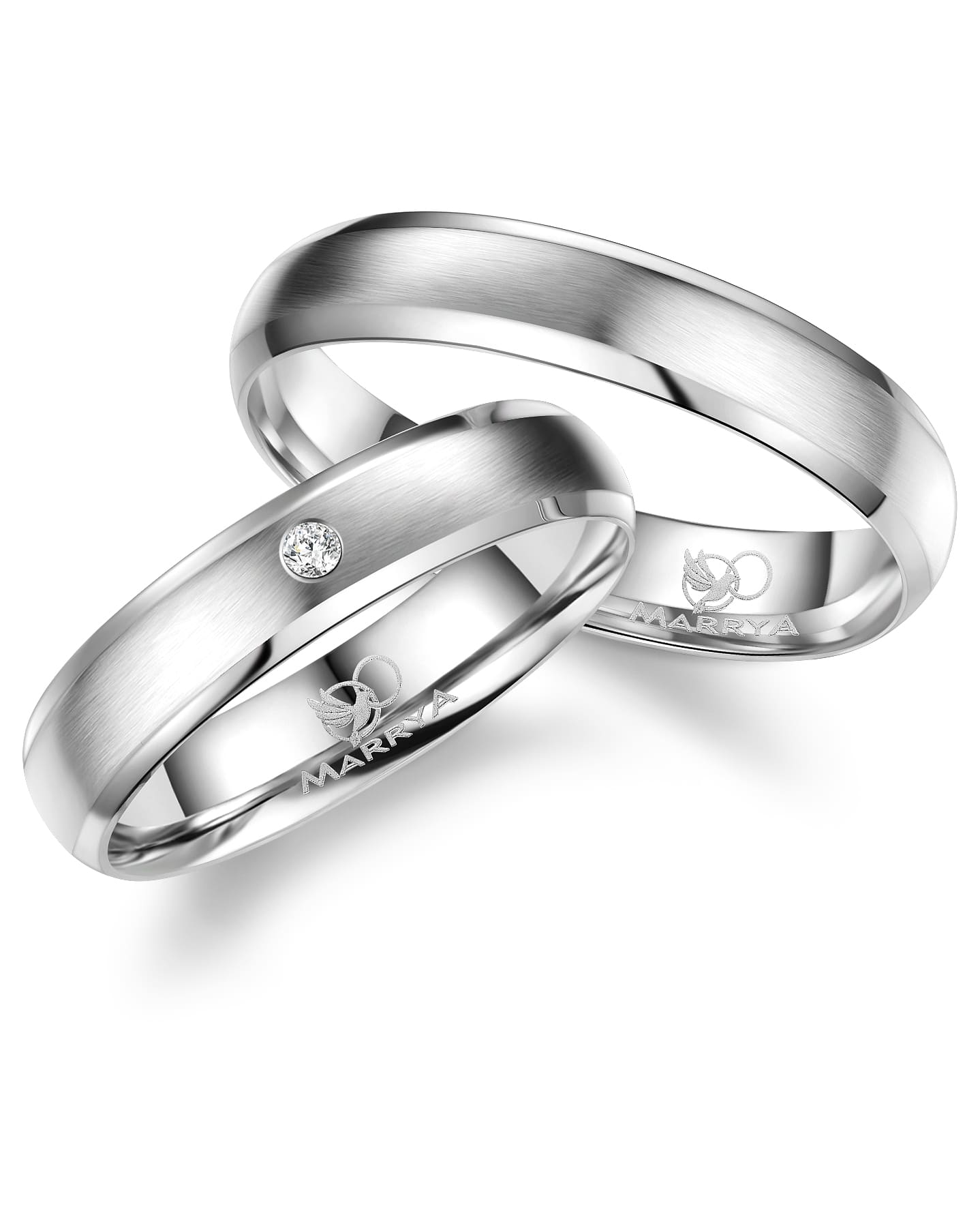 Trauringe Silber Paar SI-06