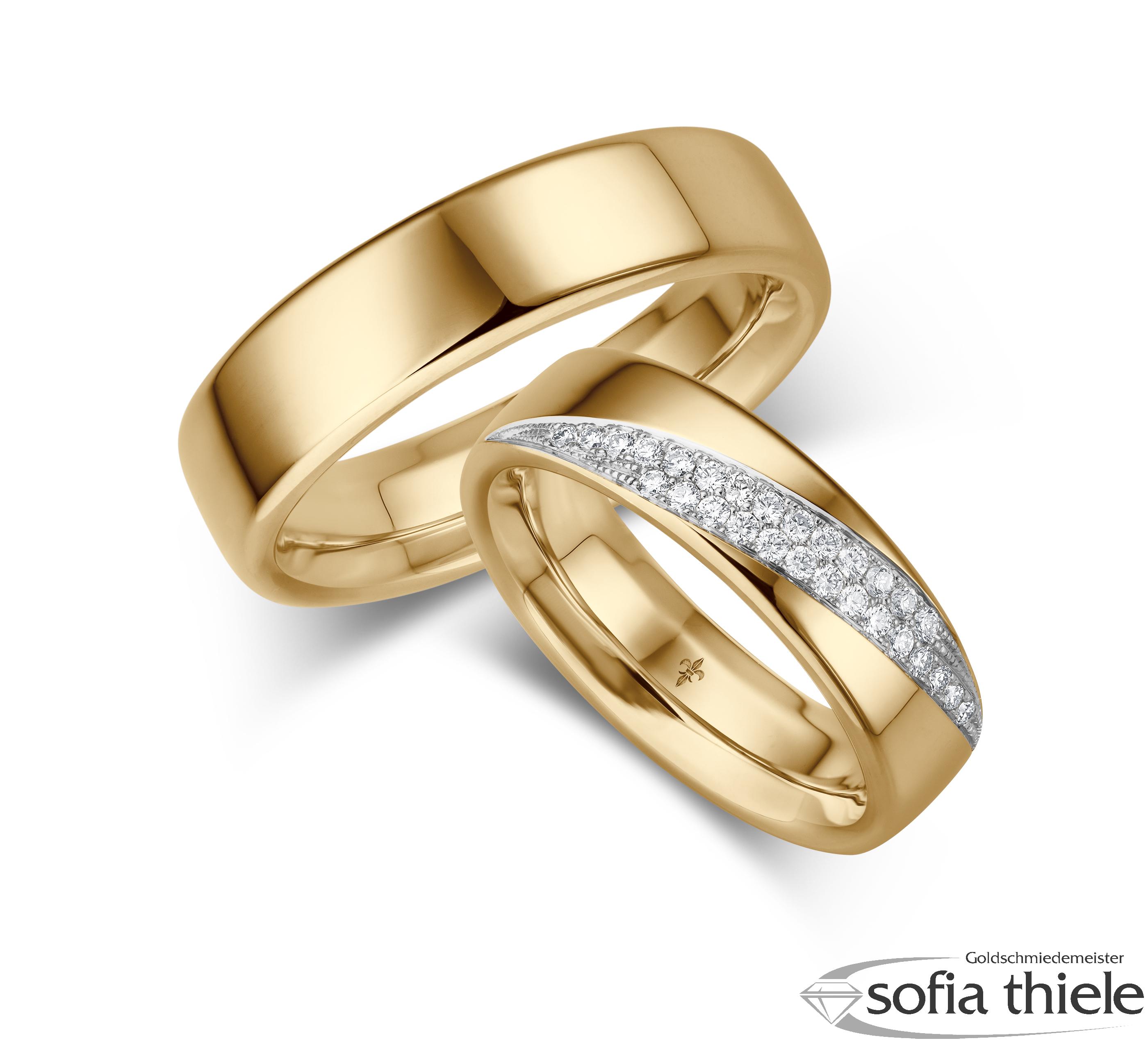 Trauringe Gold Paar TR-00033G