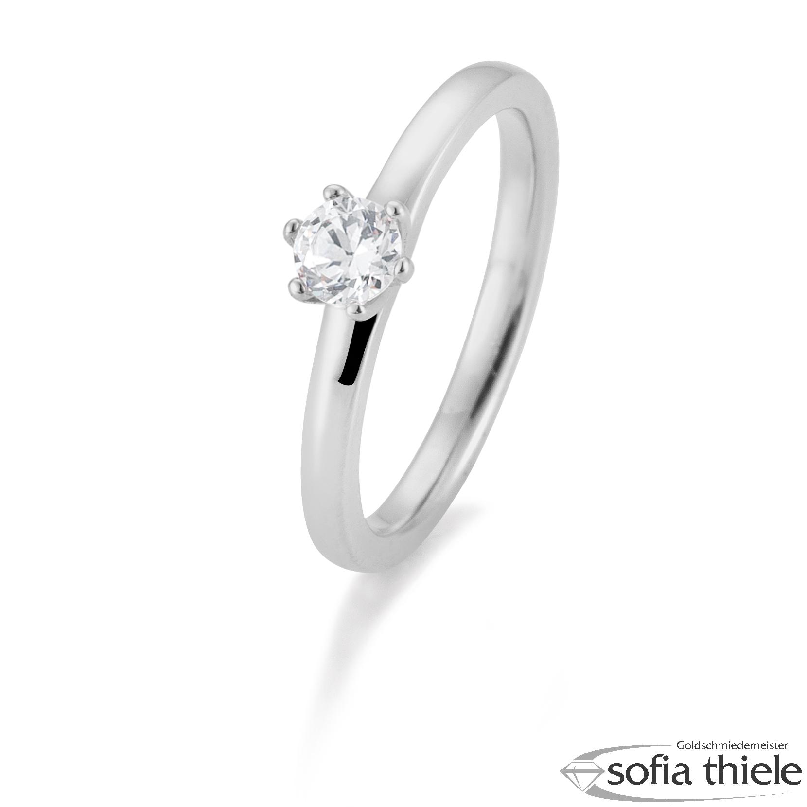 Damenring Platin mit Diamant B-41-061060-6Pt-L Damenring Platin mit Diamant B-41-061060-6Pt-L