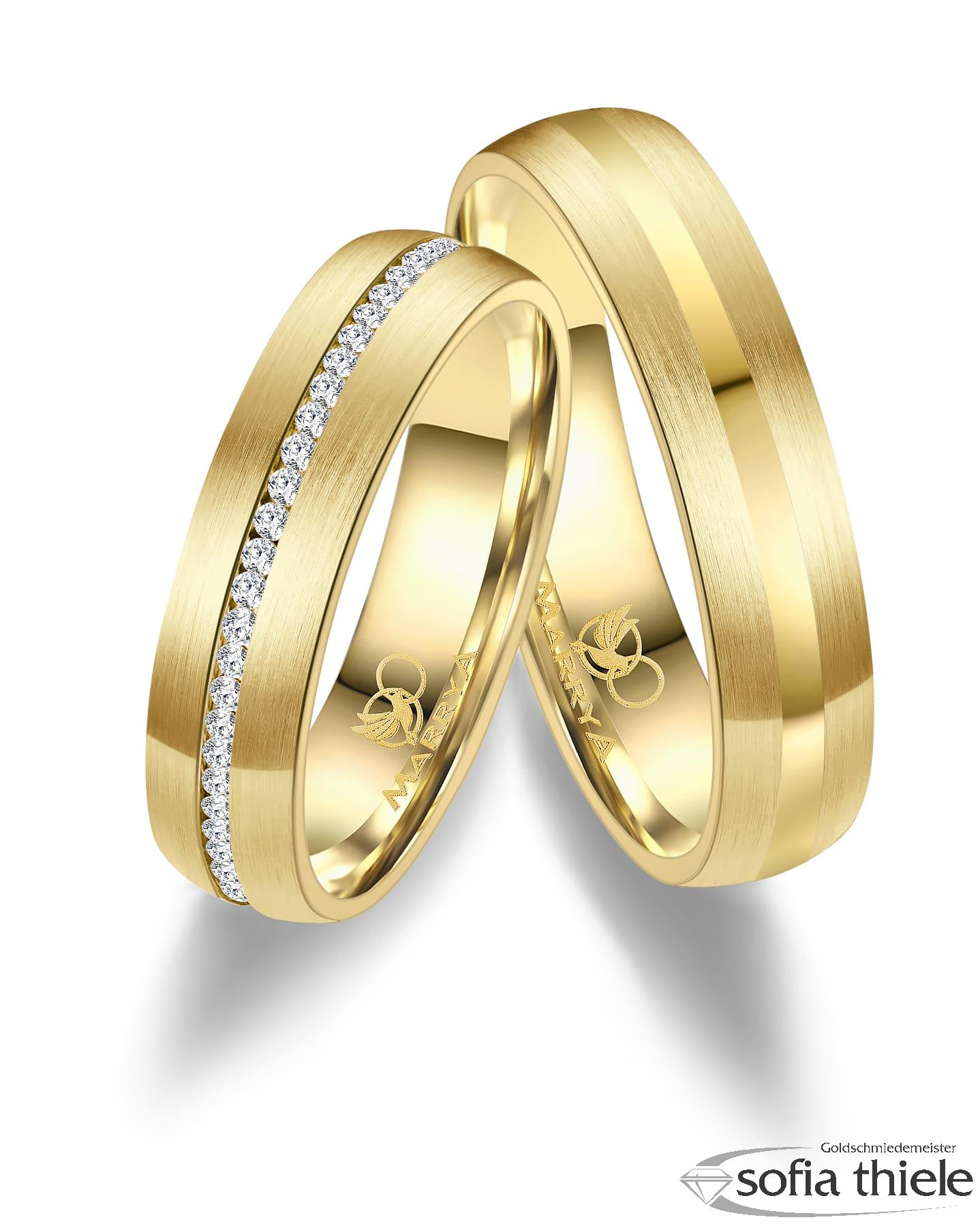 Trauringe Edelstahl Paar ES-27 Trauringe Edelstahl Paar ES-27