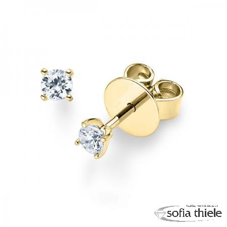 Ohrstecker Gold m. Diamant RU-1574-15-G