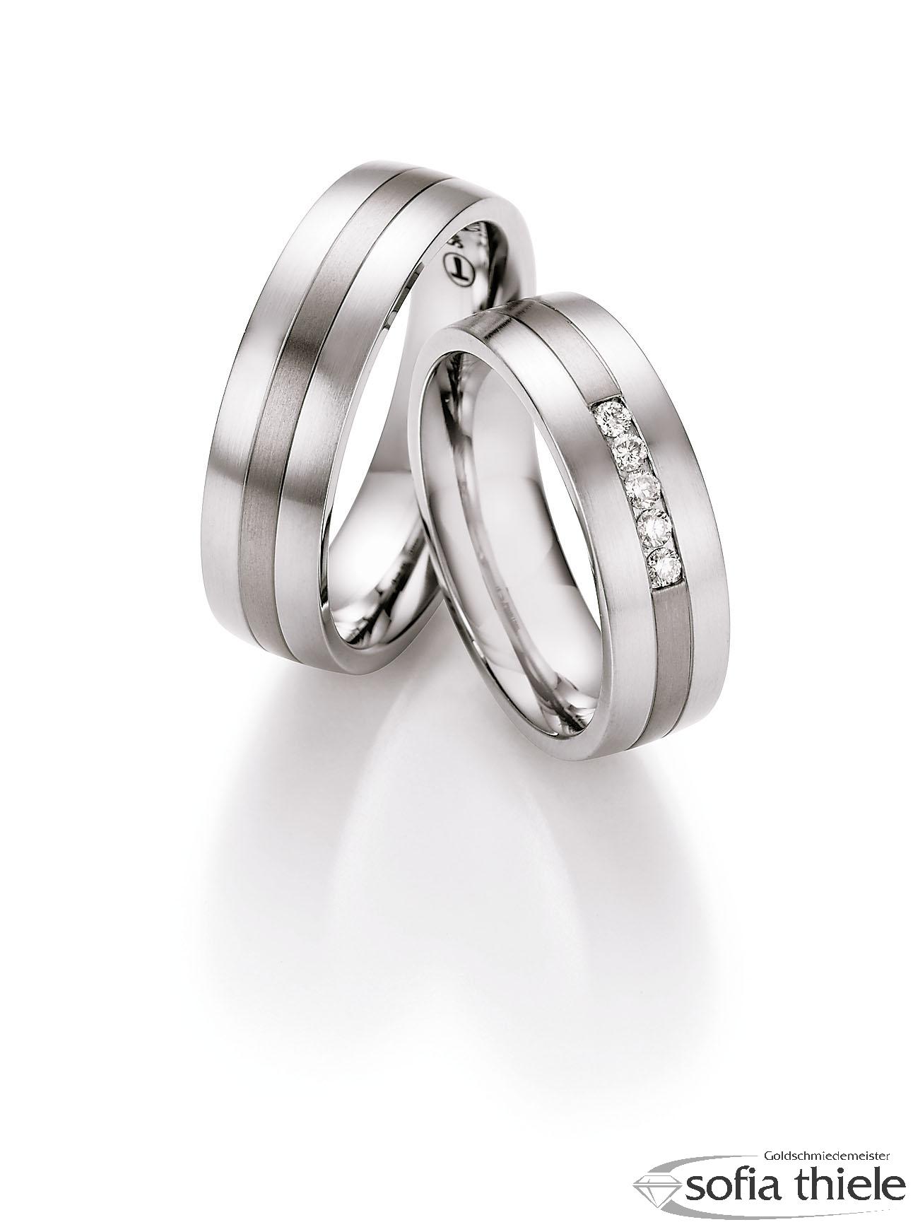 Trauringe Edelstahl Paar 68-06090-065 Trauringe Edelstahl Paar 68-06090-065