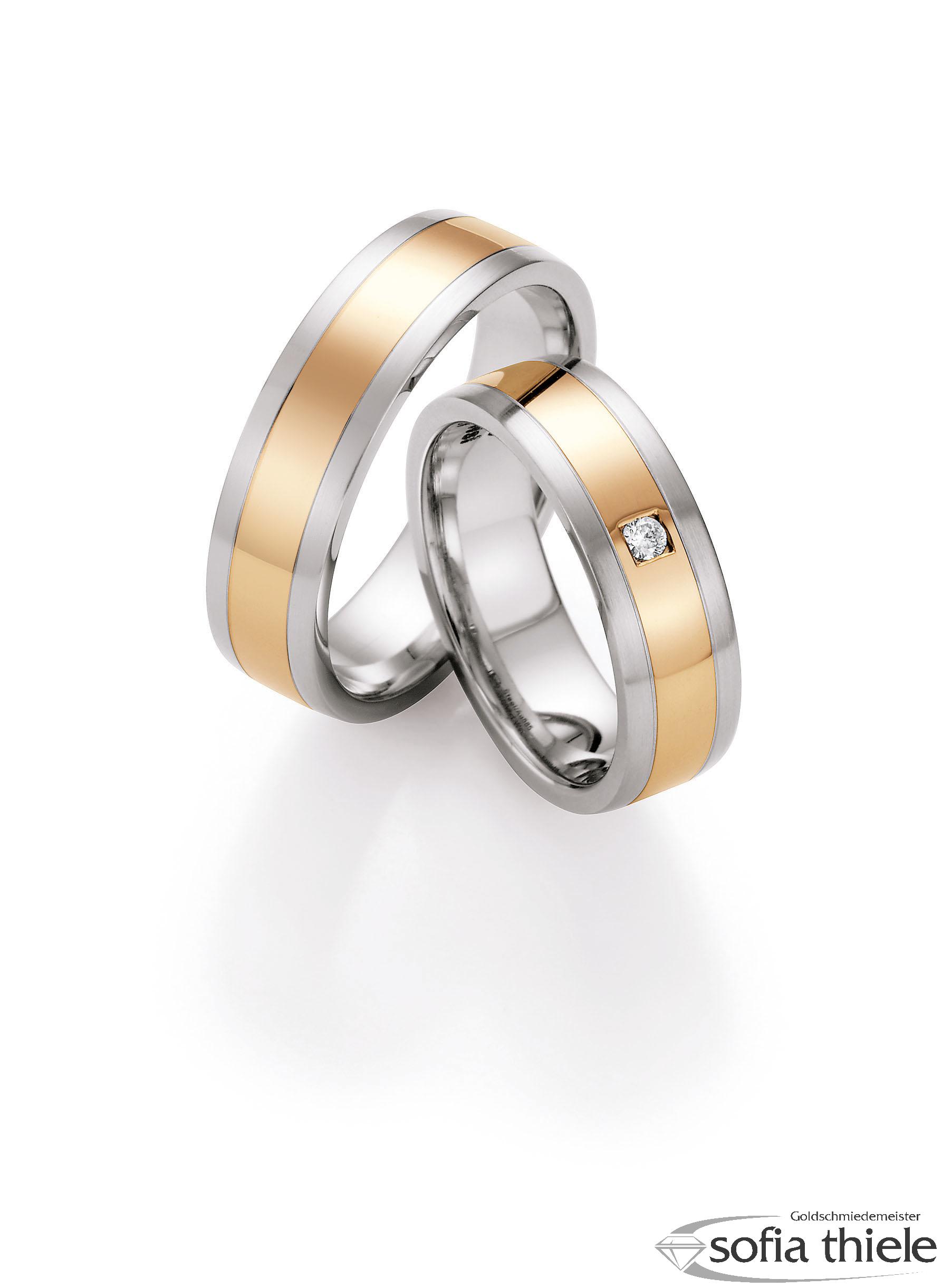 Trauringe Edelstahl Paar 88-05040-060 Trauringe Edelstahl Paar 88-05040-060